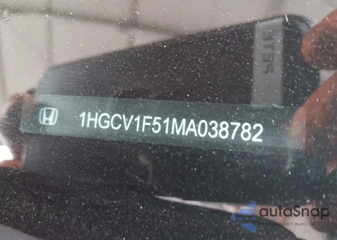 2021 Honda Accord Ex-L z USA, uszkodzony, nr VIN 1HGCV1F51MA038782